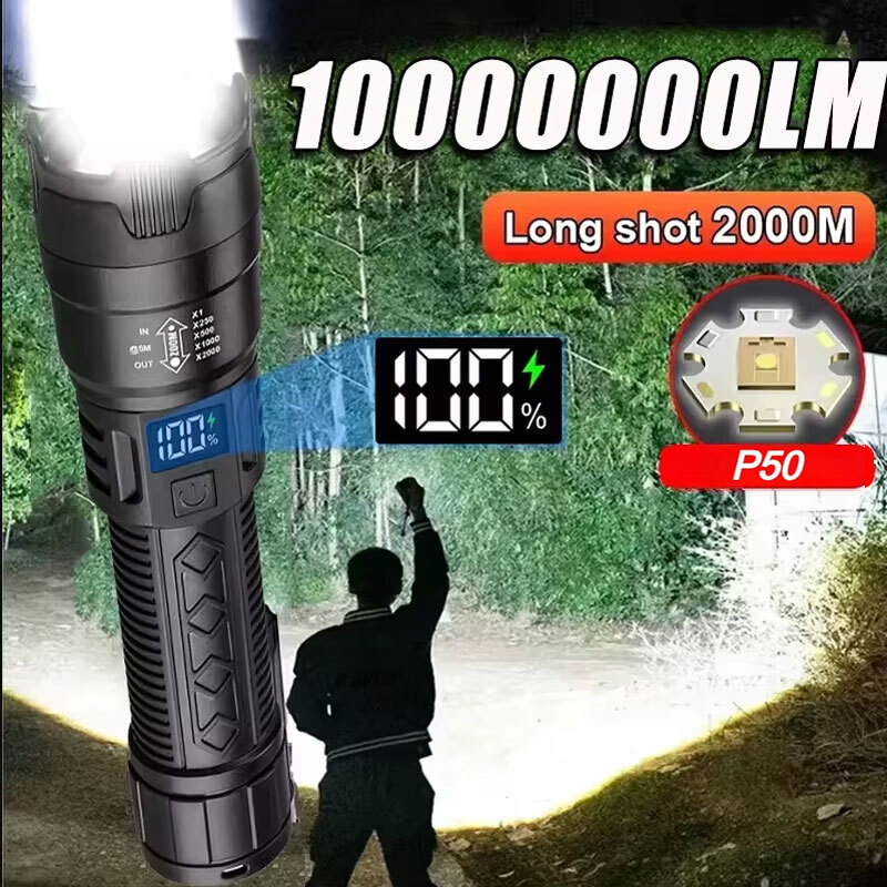 Fishing Light - High Strong Power Led Flashlights 2000LM