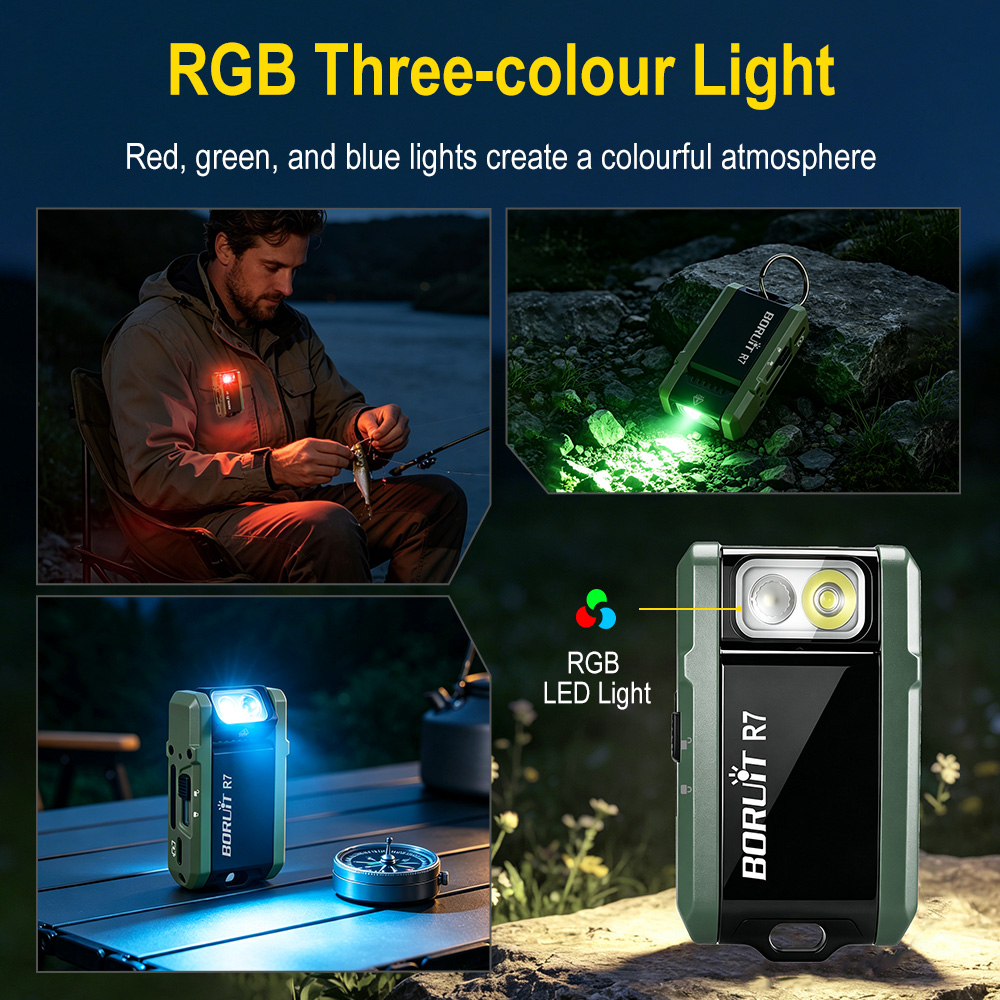 BORUiT R7 800LM Keychain Flash - огляд і ціна Fishing Light