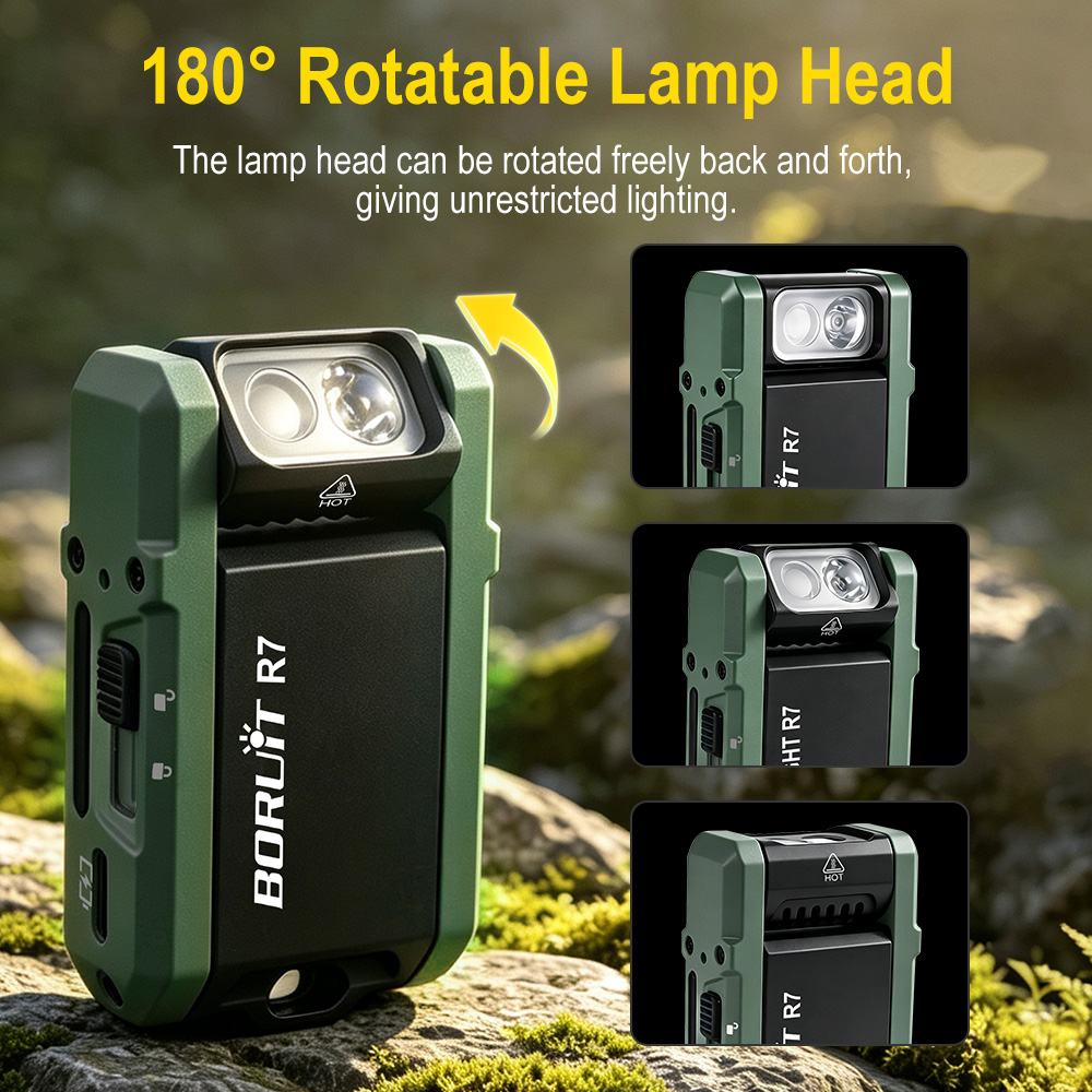 BORUiT R7 800LM Keychain Flash - огляд і ціна Fishing Light